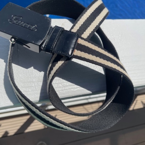 Gucci Unisex Belt Cotton Canvas Web 44" long - Picture 3 of 4